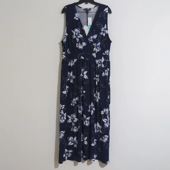 41 Hawthorn | Dresses | 4 Hawthorn Adelina Knit Maxi Dress Size 1x Navy  Blue In Color | Poshmark